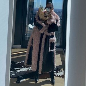 Asos shearling teddy coat